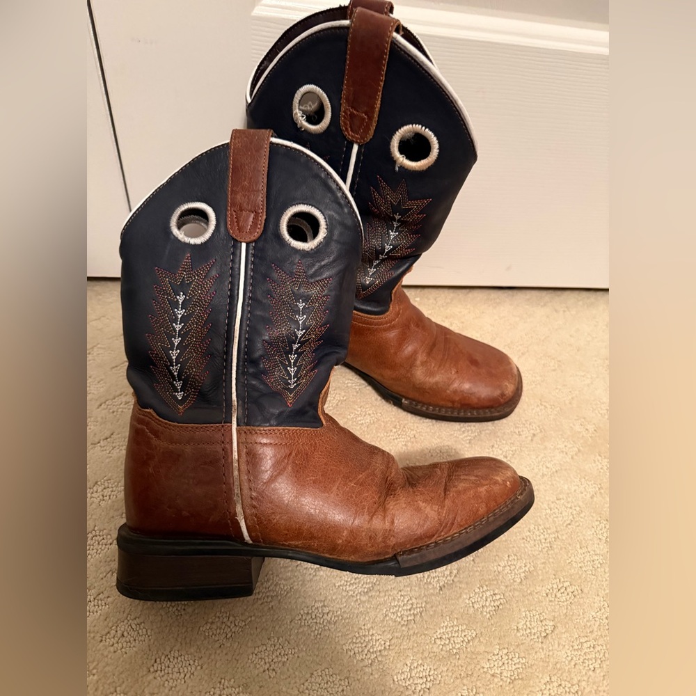 Roper Brown and Black Western Boots